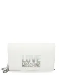Love Moschino logo-lettering crossbody bag - White