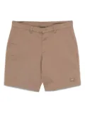 Emporio Armani logo-patch shorts - Brown