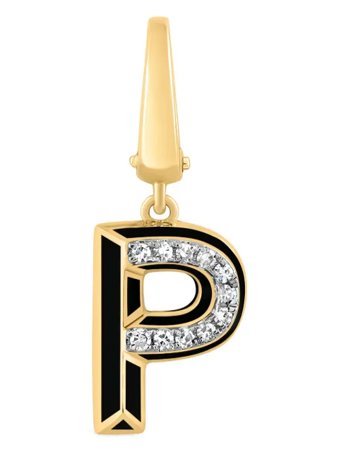 Tryyst dije Alphabet P en oro amarillo de 18kt con diamante