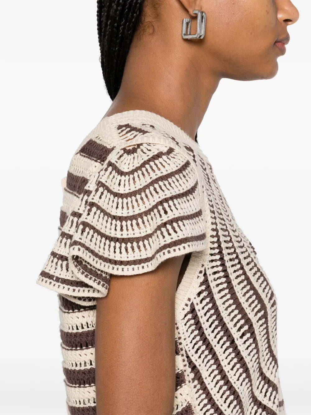 TWINSET Gehaakte top Beige