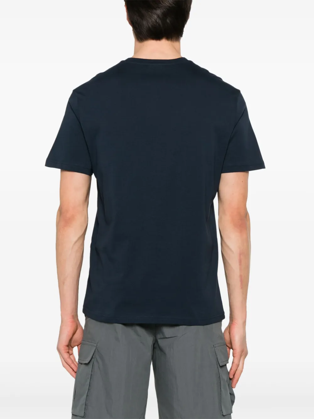Emporio Armani T-shirt met geborduurd logo Blauw