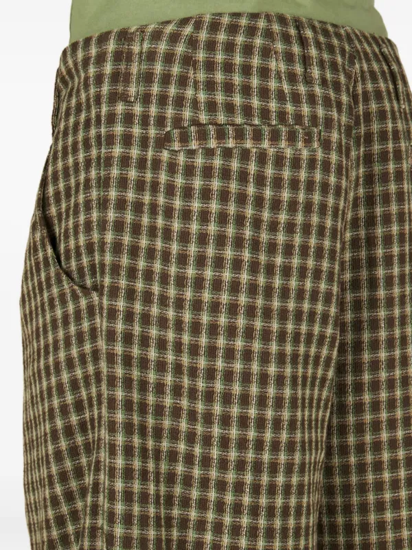 NICHOLAS DALEY ストライプパンツ 30 Nicholas Daley プリーツ パンツ | ブラウン | FARFETCH JP