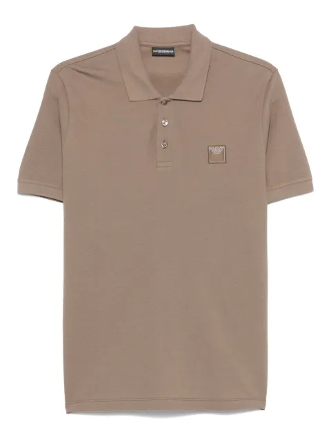Emporio Armani logo-patch polo shirt