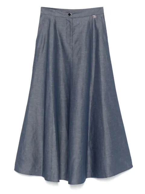 LIU JO falda midi de tejido cambray