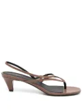 NEOUS 60mm leather sandals - Brown