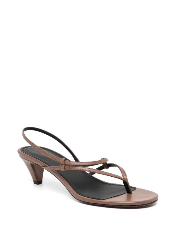 NEOUS Leather Heeled Sandals | Brown | FARFETCH RO