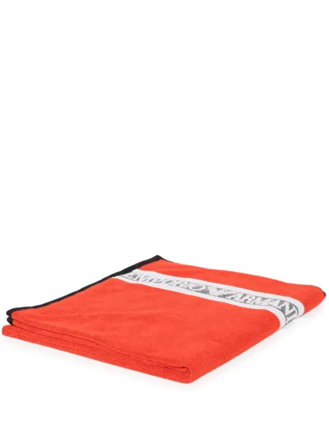 Emporio Armani toalla de playa con logo en jacquard