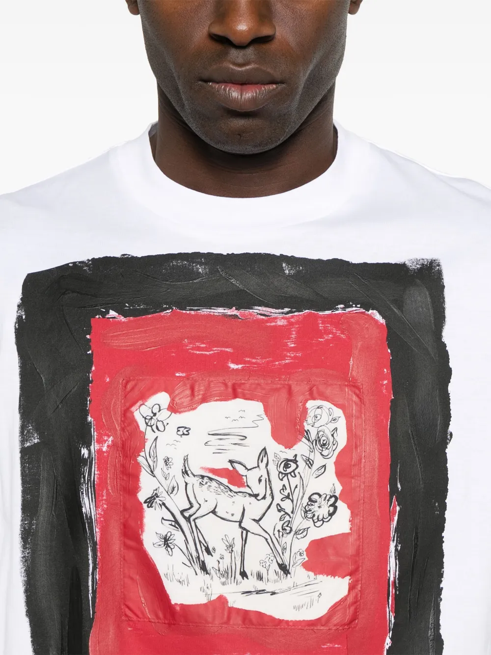 Marni T-shirt met geverfd effect Wit