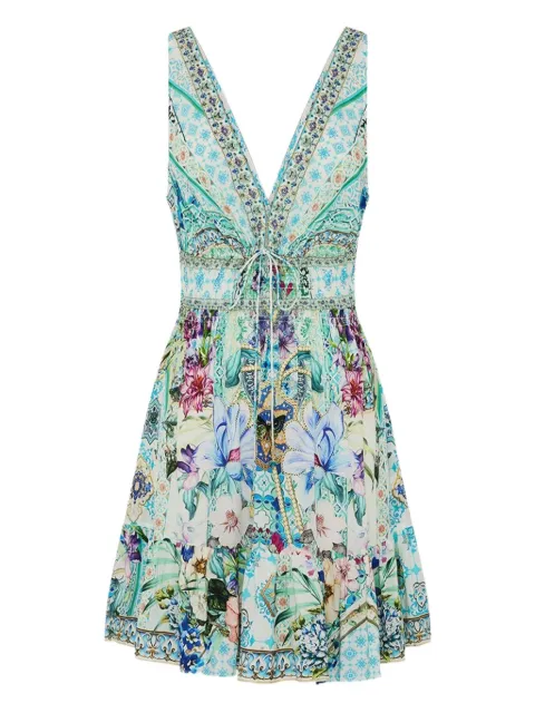 Camilla floral-print mini dress