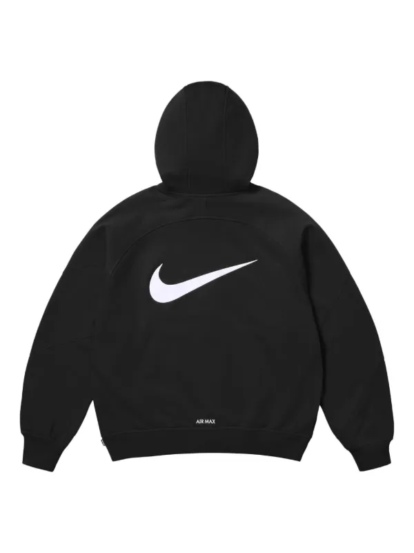 Supreme ビッグロゴジップアップパーカー ブラック Sサイズ