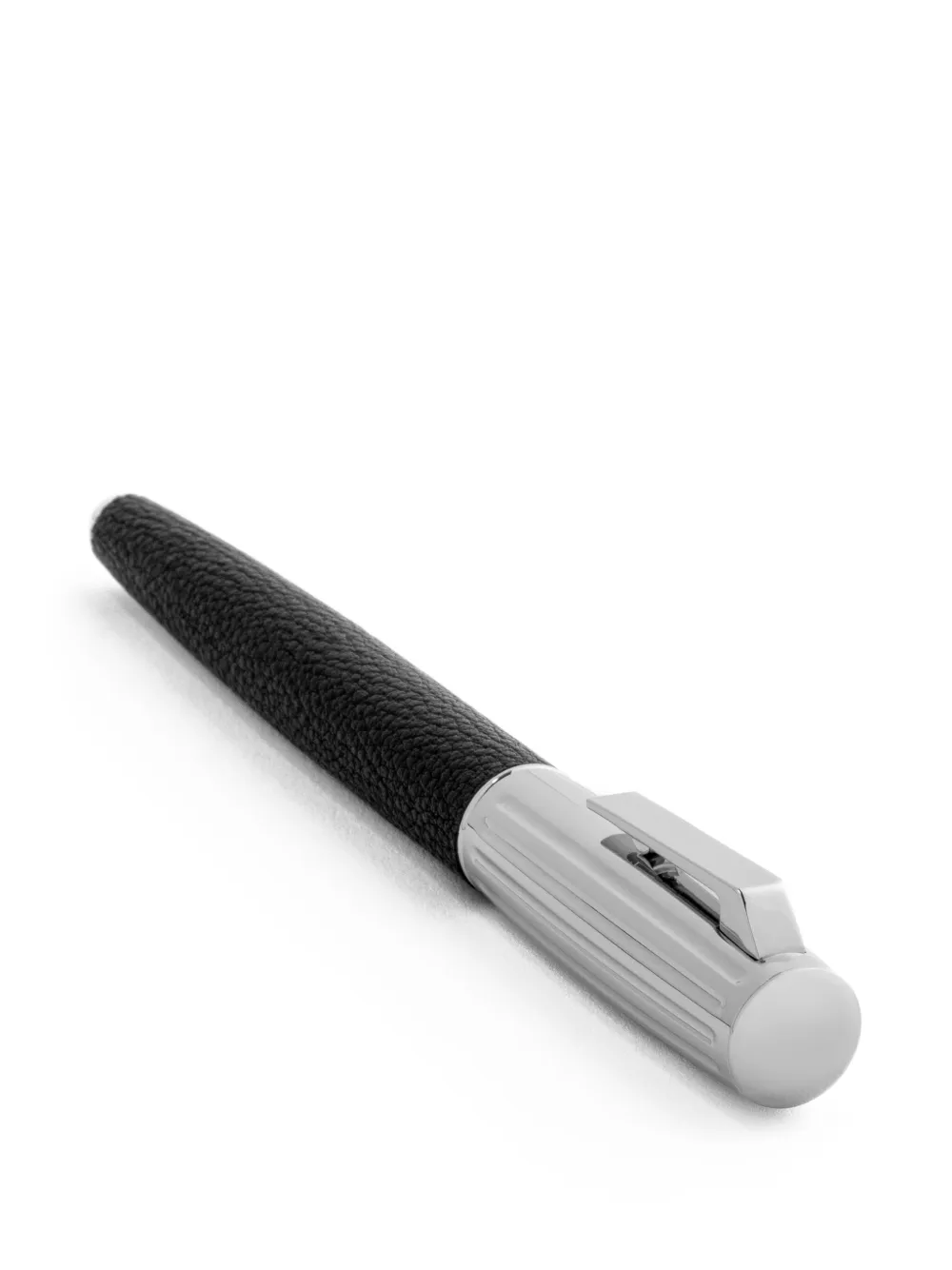 Hugo Boss Iconic Textured Rollerball Pen In Black
