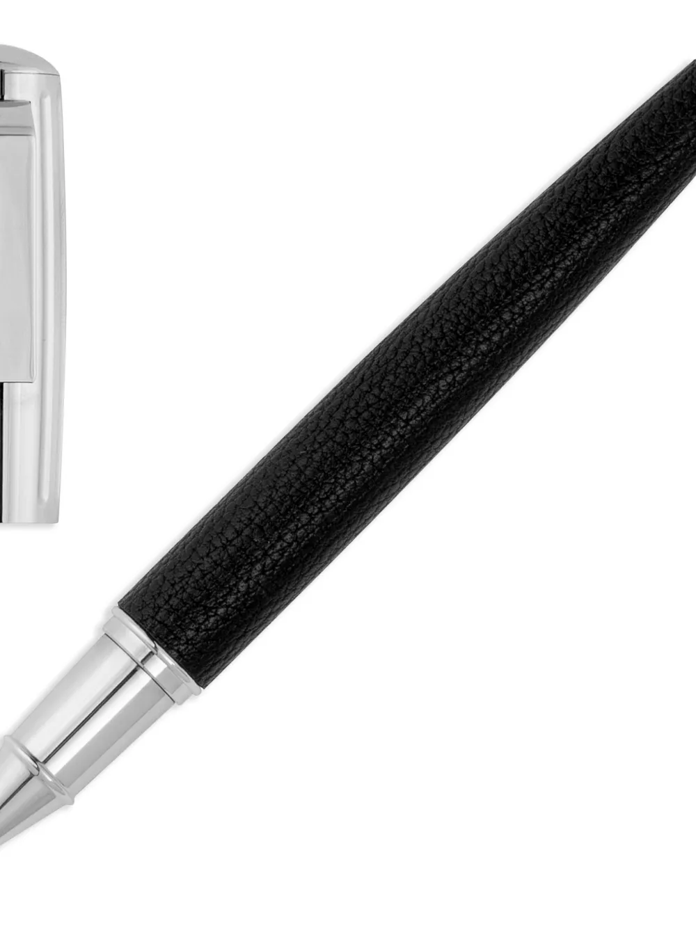 Hugo Boss Iconic Textured Rollerball Pen In Black