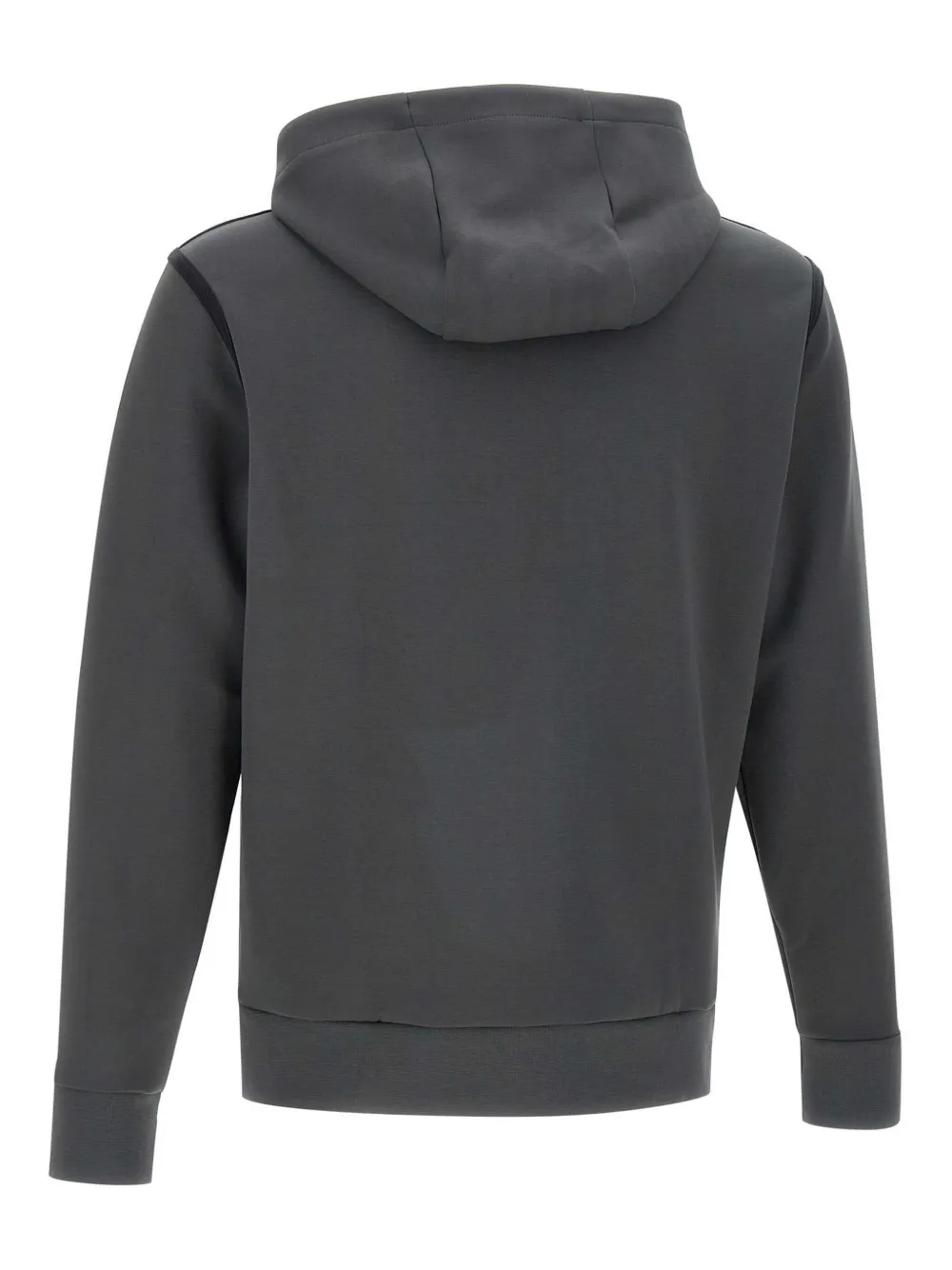 Shop Hugo Boss Logo Hoodie In Grey