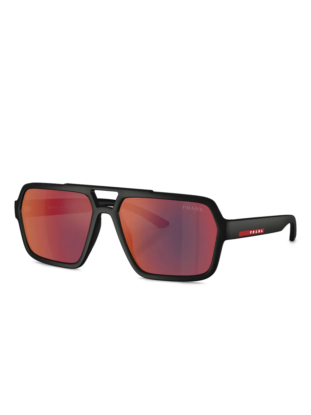 Prada Eyewear Linea Rossa zonnebril - Zwart