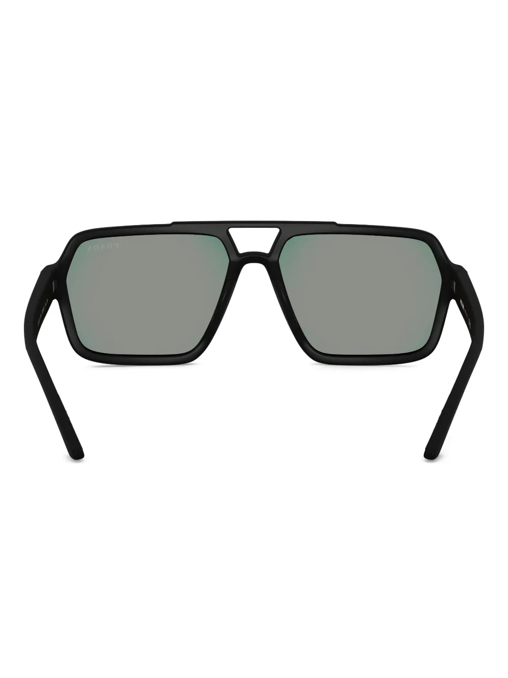 Prada Eyewear Linea Rossa zonnebril Zwart