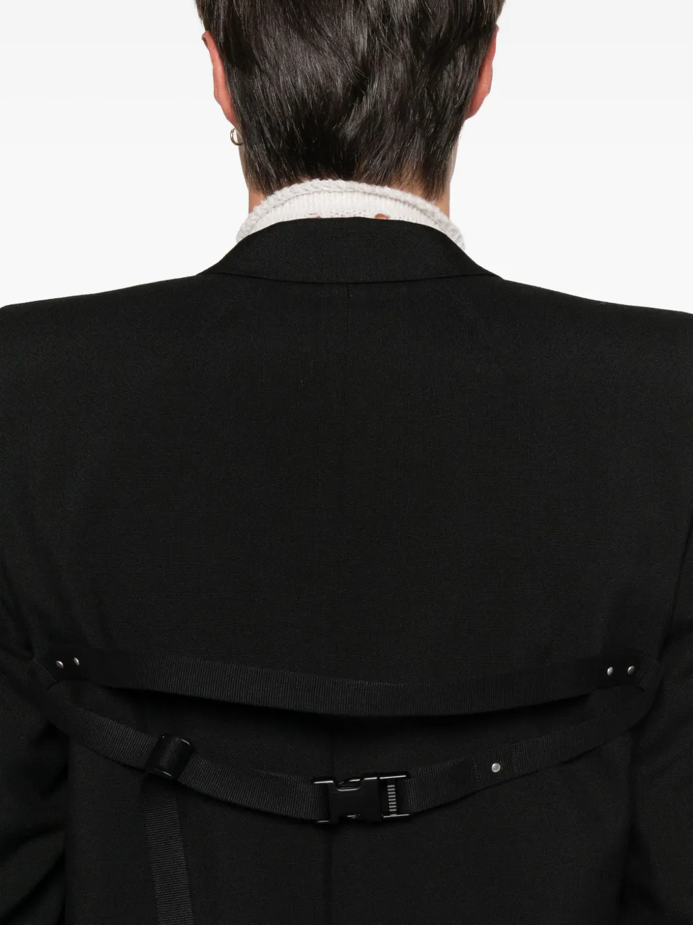 Rick Owens Dirt Tailored LS blazer Zwart