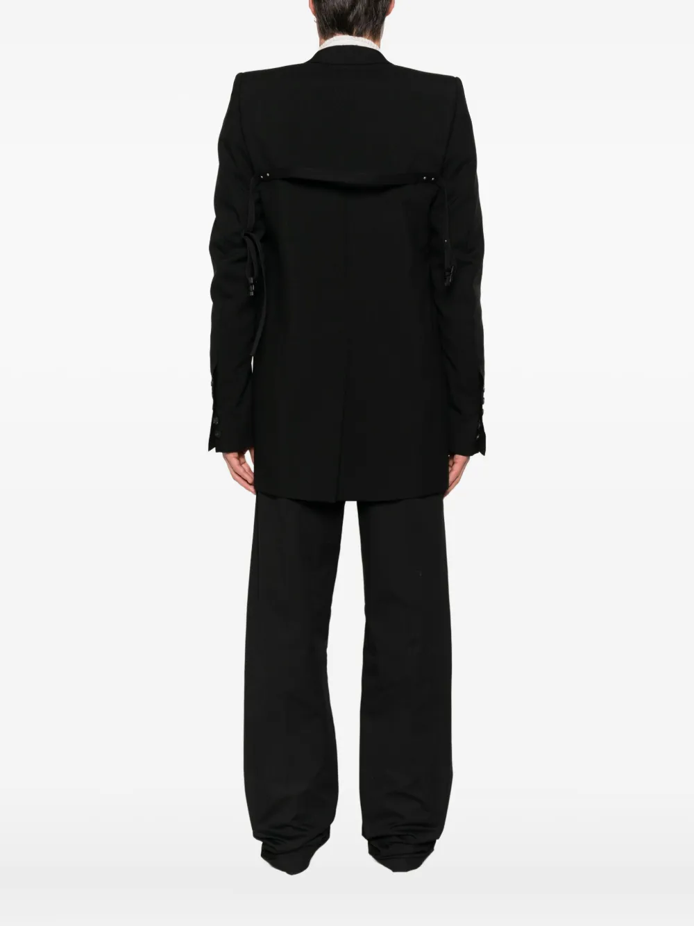 Rick Owens Dirt Tailored LS blazer Zwart