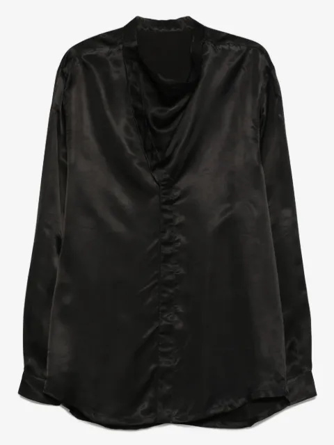 Rick Owens Island cowl-neck shirt
