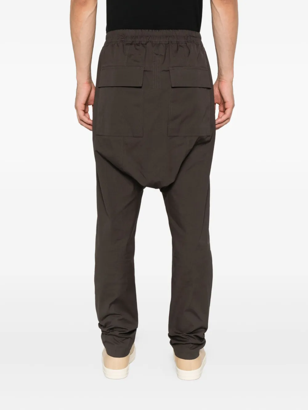 Rick Owens Straight broek met trekkoord Bruin