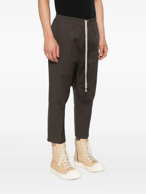 Rick Owens Cropped Track Pants | Brown | FARFETCH