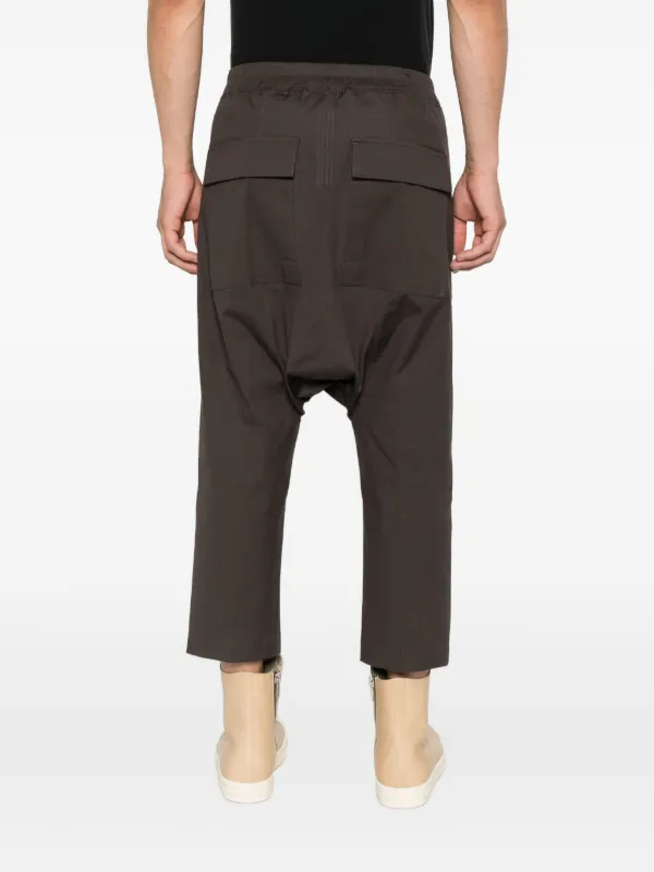 Rick Owens Cropped Track Pants | Brown | FARFETCH