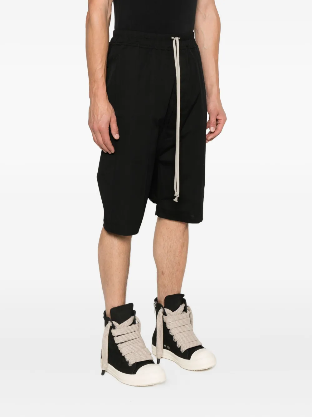 Rick Owens Drawstring Pods shorts Zwart