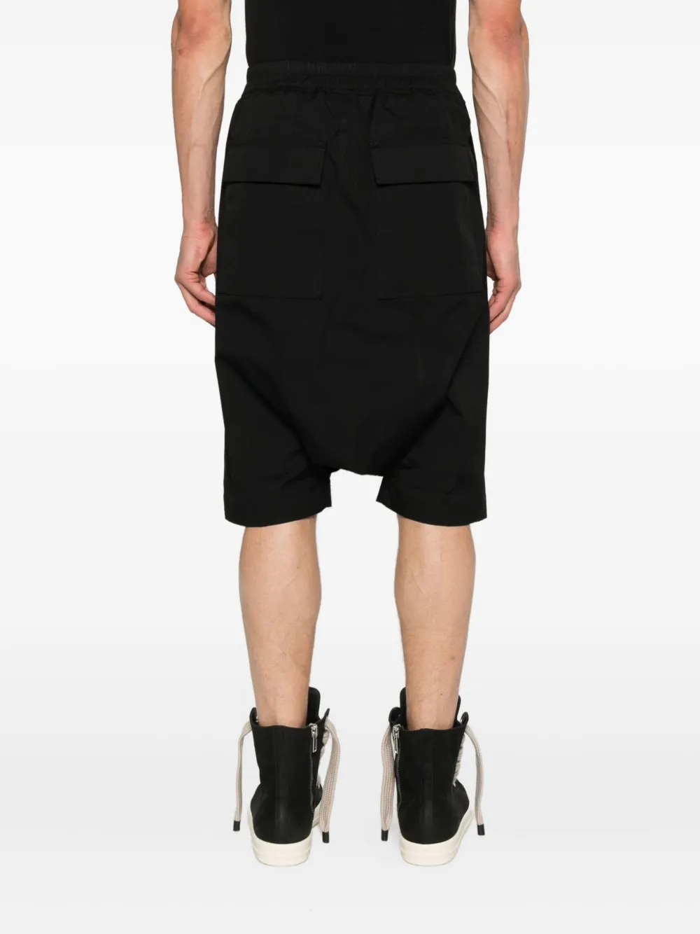 Rick Owens Drawstring Pods shorts Zwart