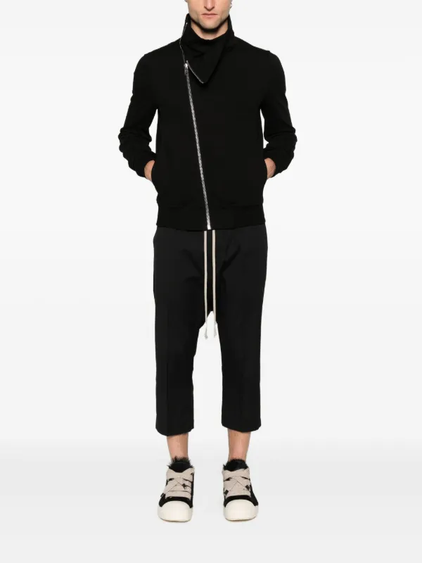 Rick Owens Drawstring Cropped Trousers | Black | FARFETCH