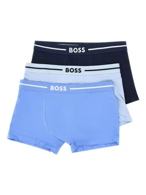 BOSS set de  tres piezas de ropa interior con logo en la pretina