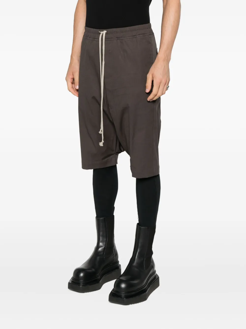  Rick Owens Drawstring Bermuda Shorts - Grey 