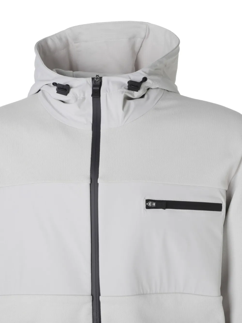 Herno Katoenen jack met capuchon Grijs
