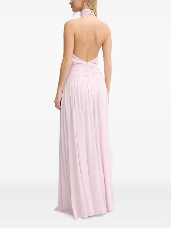 Elisabetta Franchi Draped Maxi Dress | Pink | FARFETCH