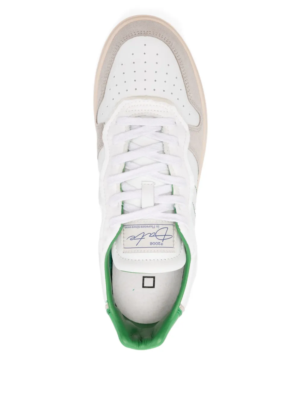 D.A.T.E. Court 2.0. leather panel sneakers White