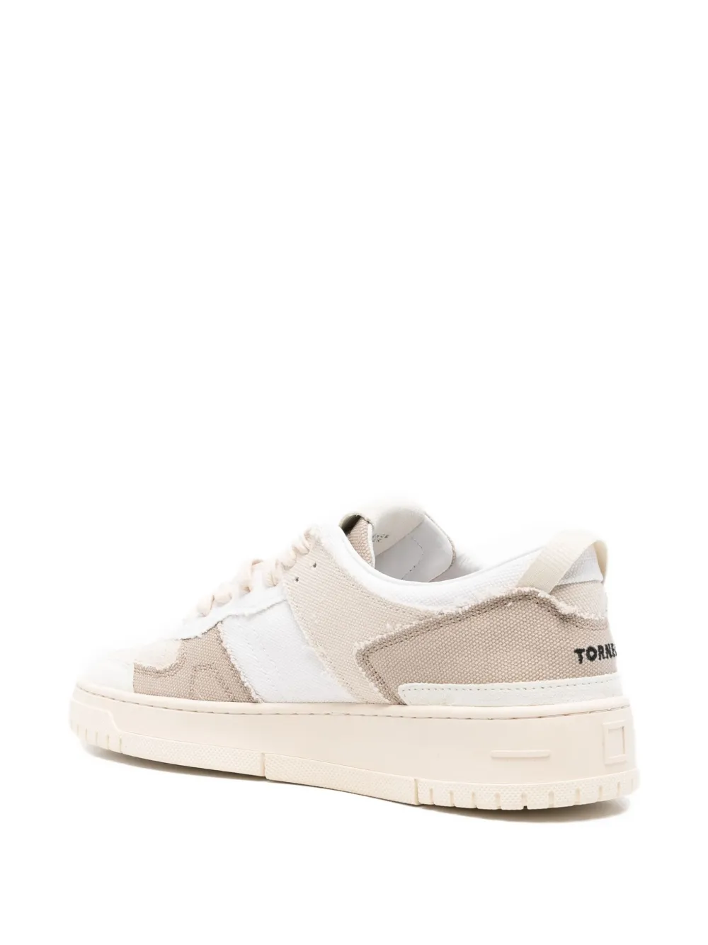 D.A.T.E. Torneo fringed panelled sneakers White
