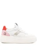 D.A.T.E. Court platform leather sneakers - White