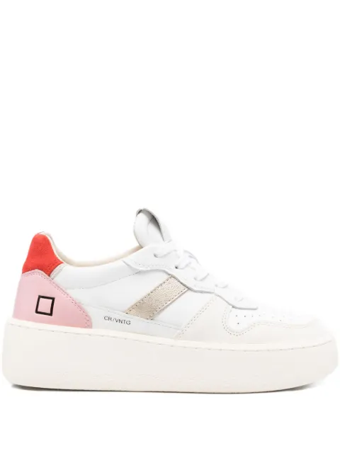 D.A.T.E. Court platform leather sneakers