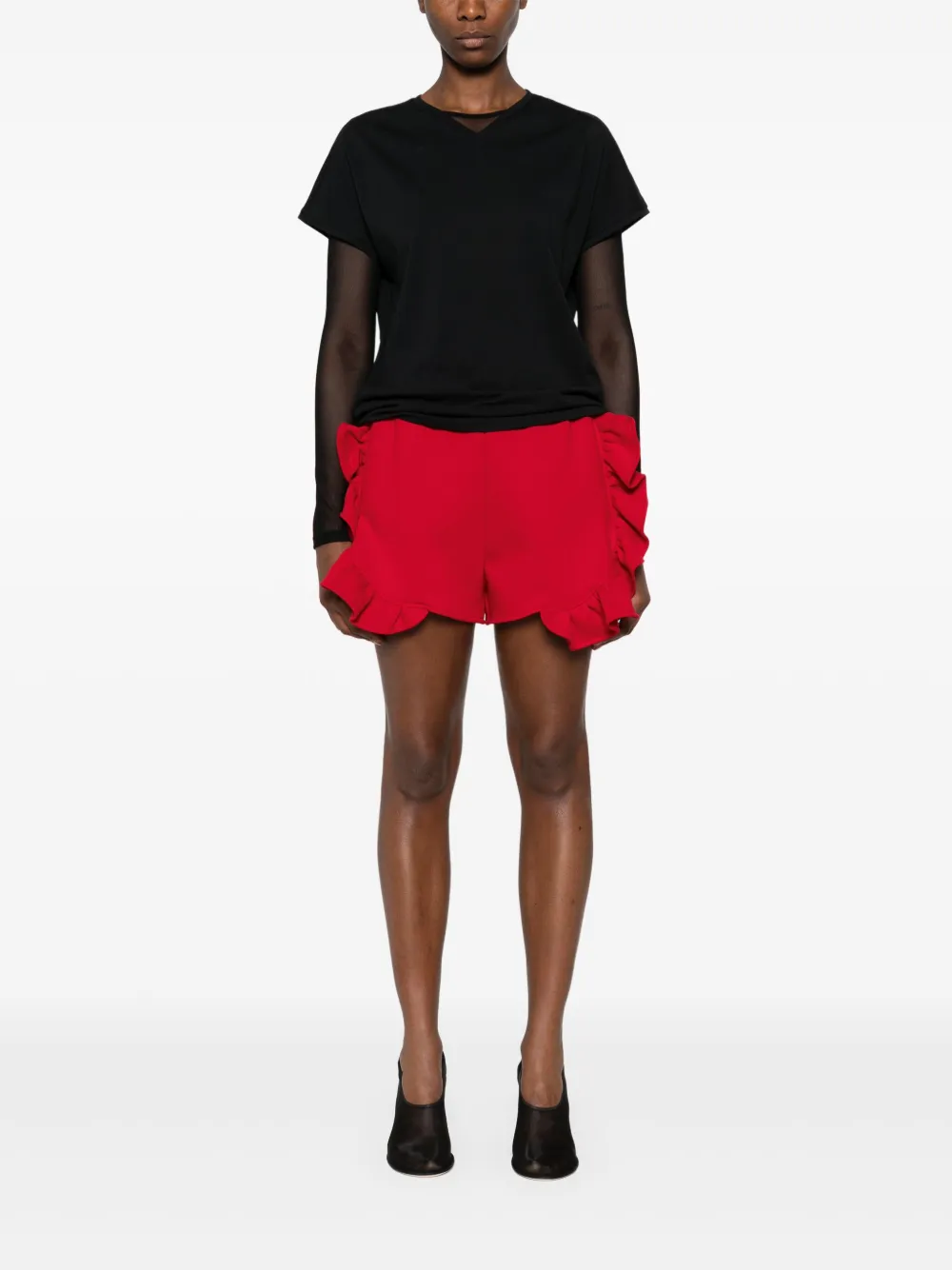 Ioana Ciolacu Peony shorts Rood