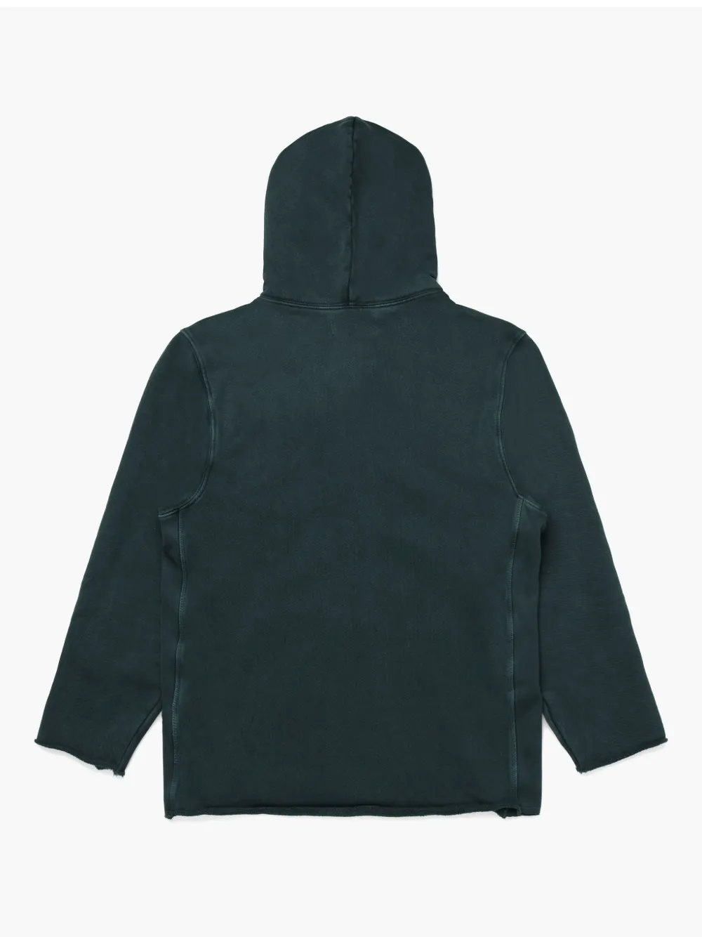 Les Tien Hoodie met rits Groen