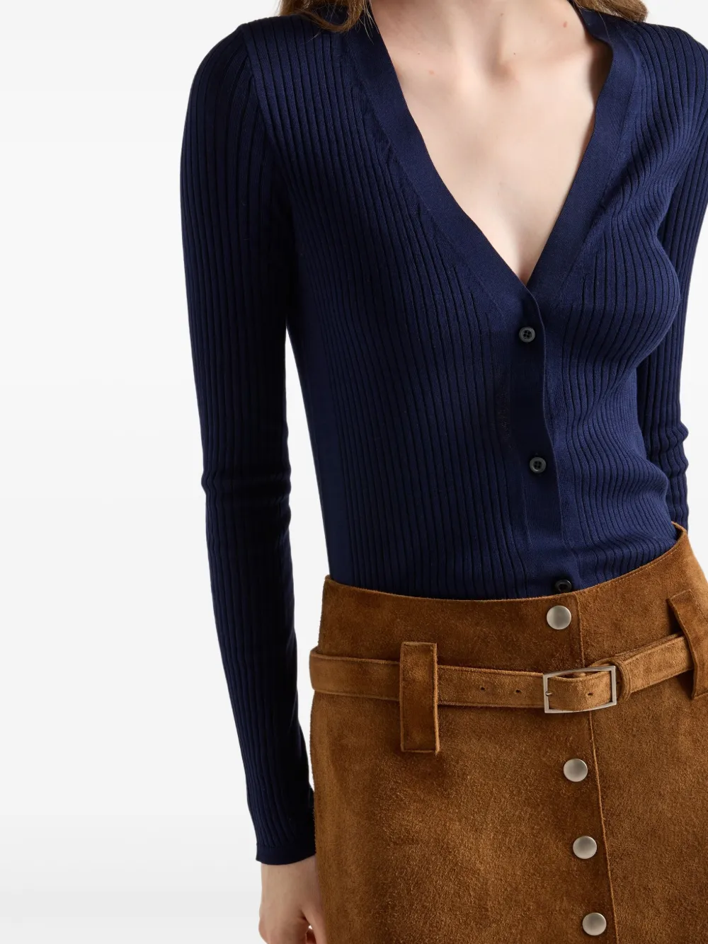Prada Gebreid vest Blauw