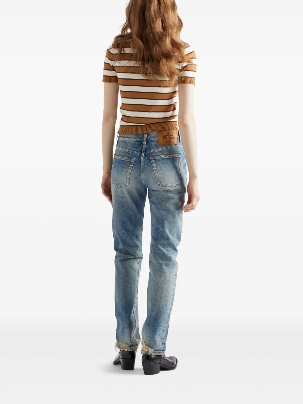 Prada Gebreide polotop Bruin