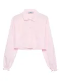 Prada batiste-embroidered shirt - Pink