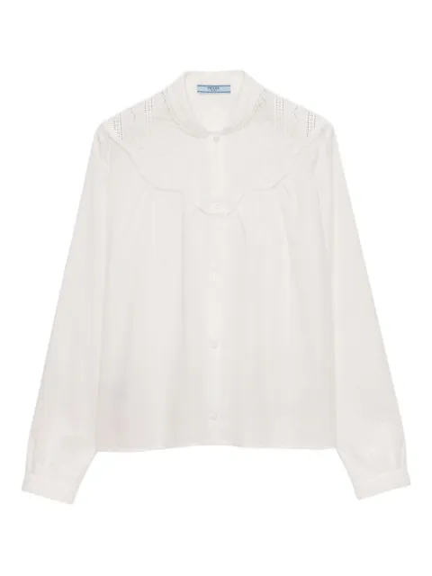 Prada camisa con cuello mao