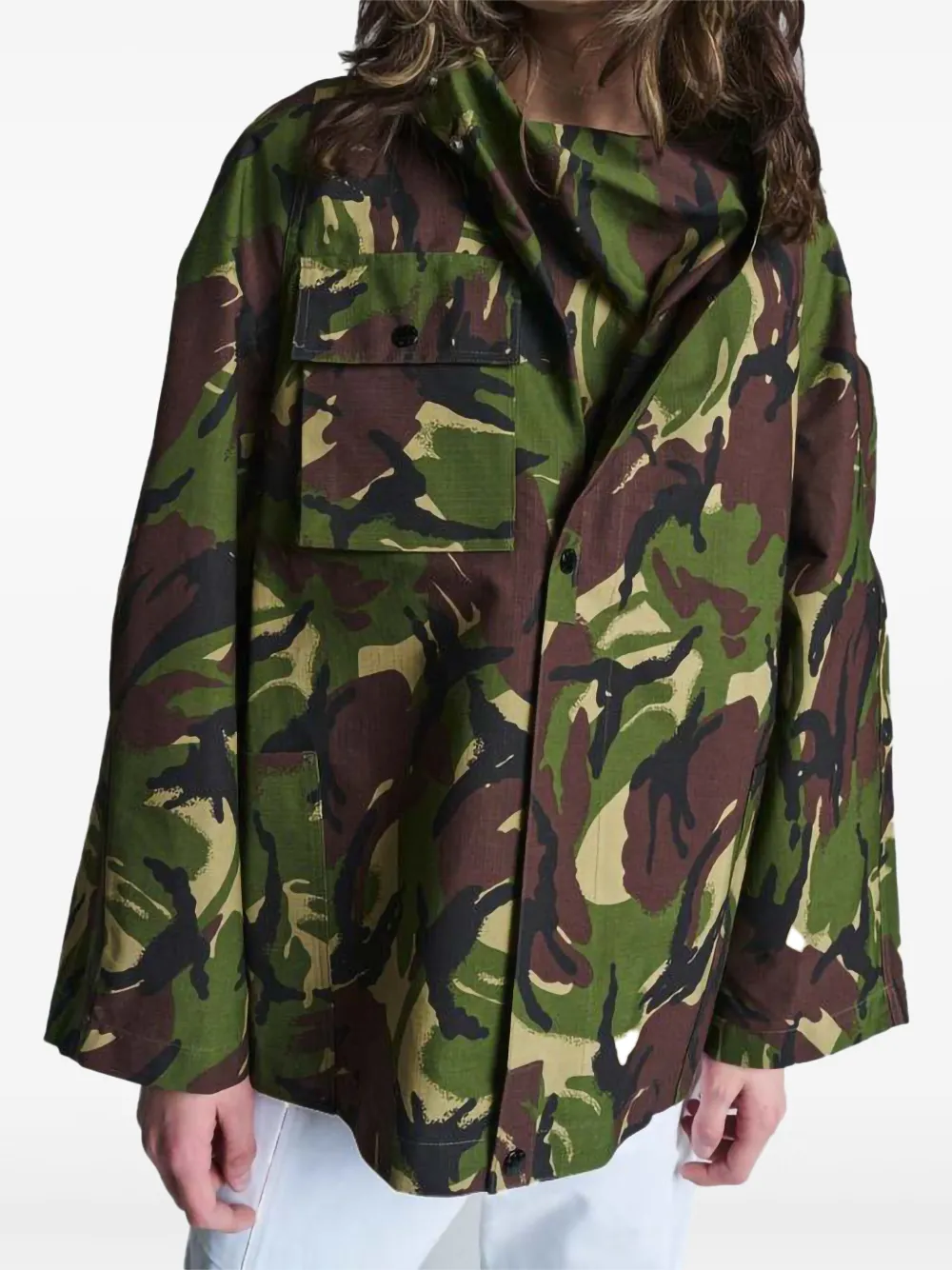 3Man Poly Cargo jacket - グリーン 3Man Poly Cargo jacket - グリーン