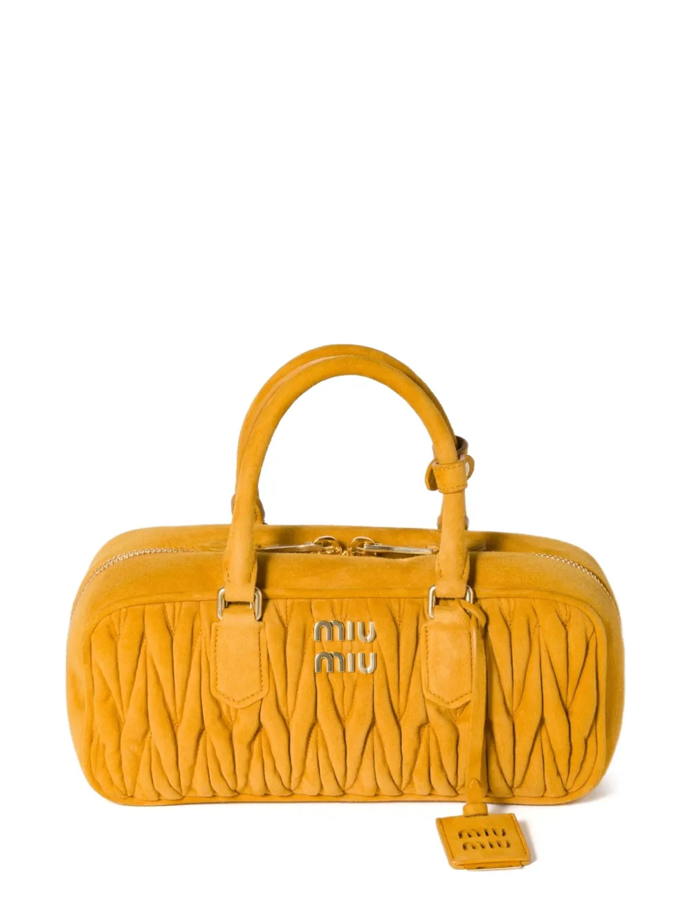 Miu Miu Arcadie matelassé leather handbag | Yellow | Image 1