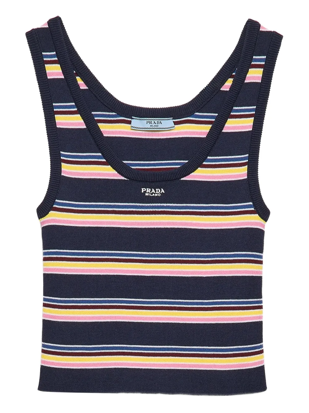 Prada Gestreepte tanktop Blauw