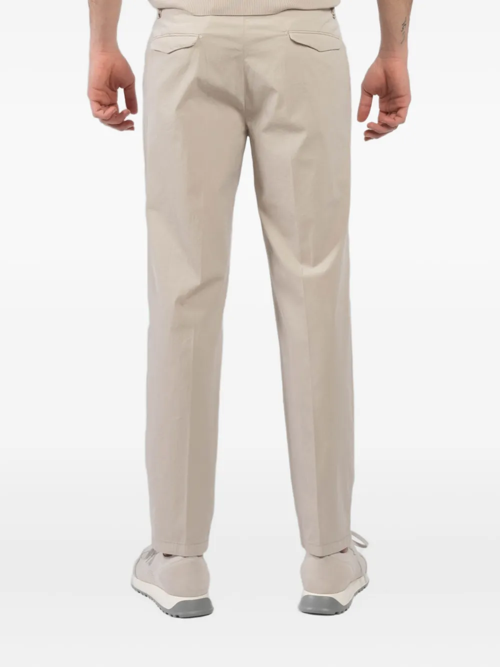 Briglia 1949 Broek met geplooide voorkant Beige