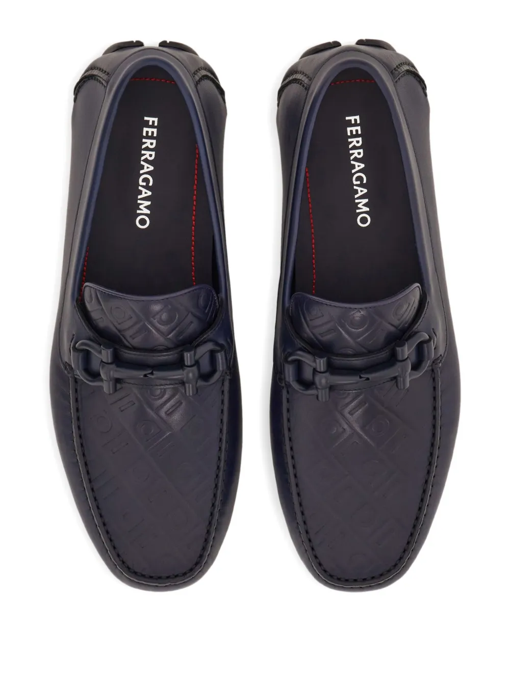 Ferragamo Gancini loafers Blauw