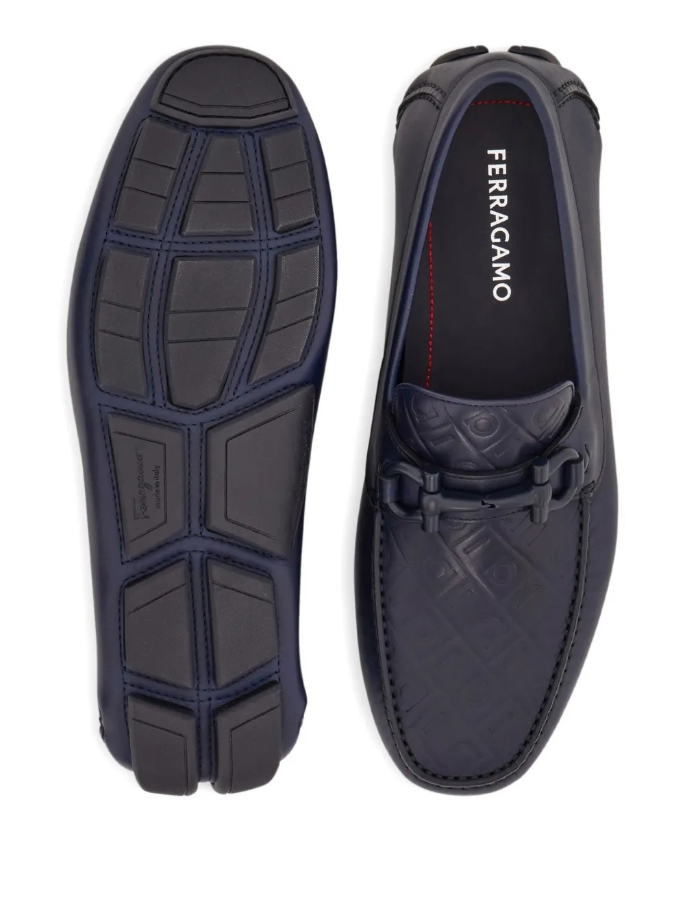 Ferragamo Gancini loafers Blauw