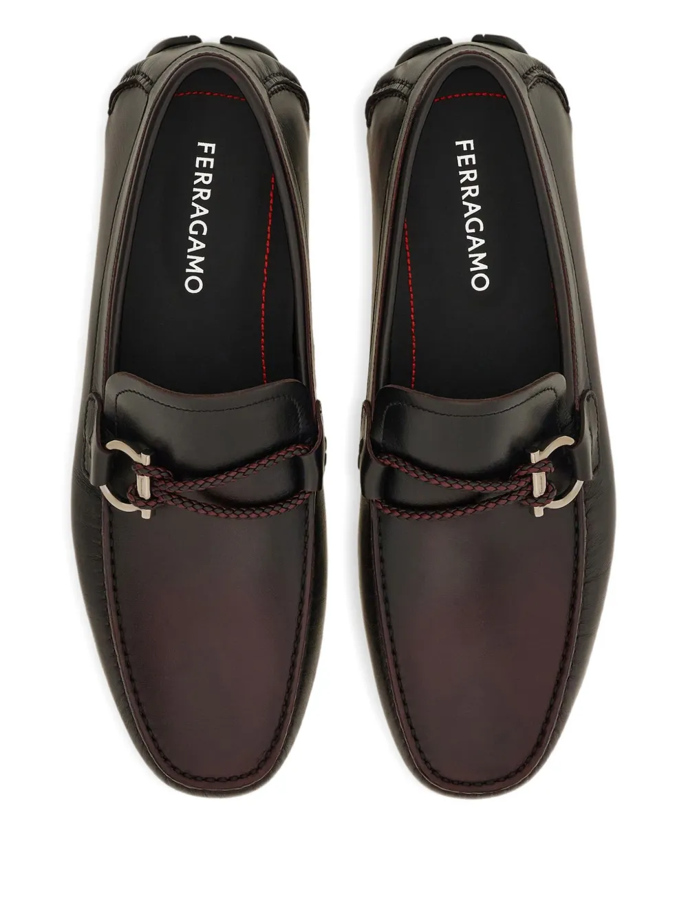 Ferragamo Gancini loafers Red