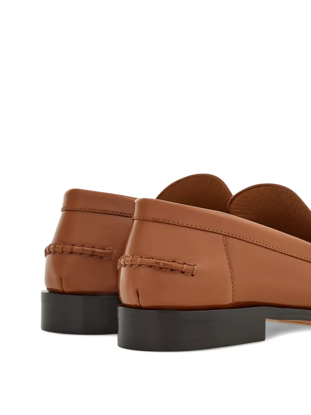 Ferragamo logo-plaque loafers Brown